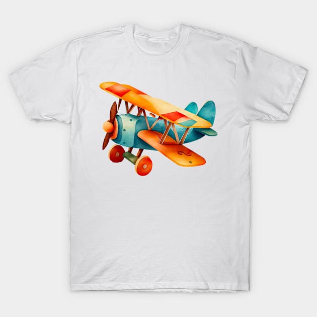 Watercolor Children Toy #1 T-Shirt by Chromatic Fusion Studio